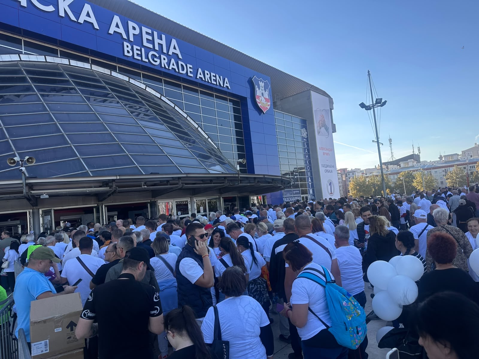 Veliki skup u Areni liste Aleksandar Vučić-Ujedinjena Srbija